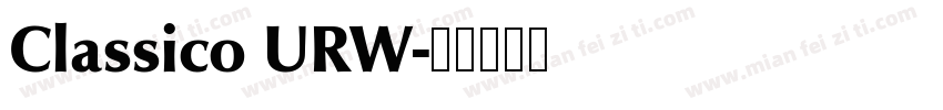 Classico URW字体转换